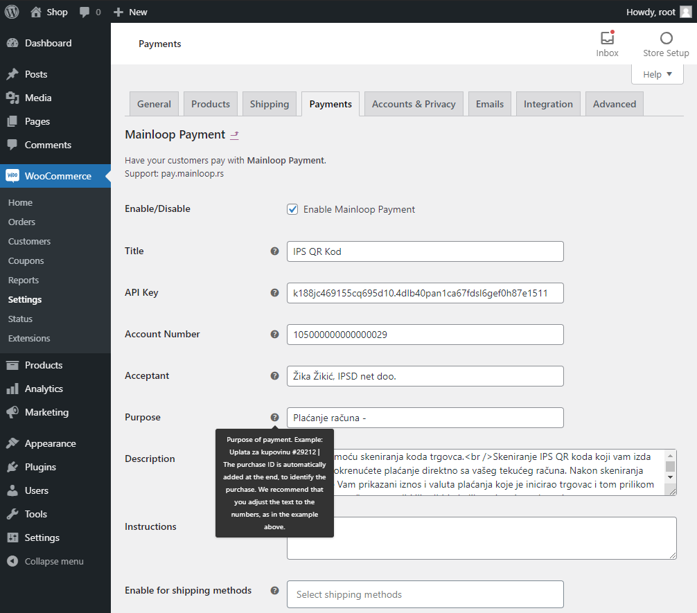 Mainloop Pay Settings Tooltip